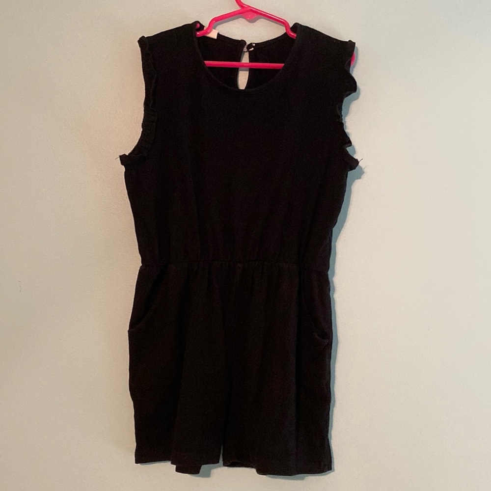 Girls black romper size 7/8